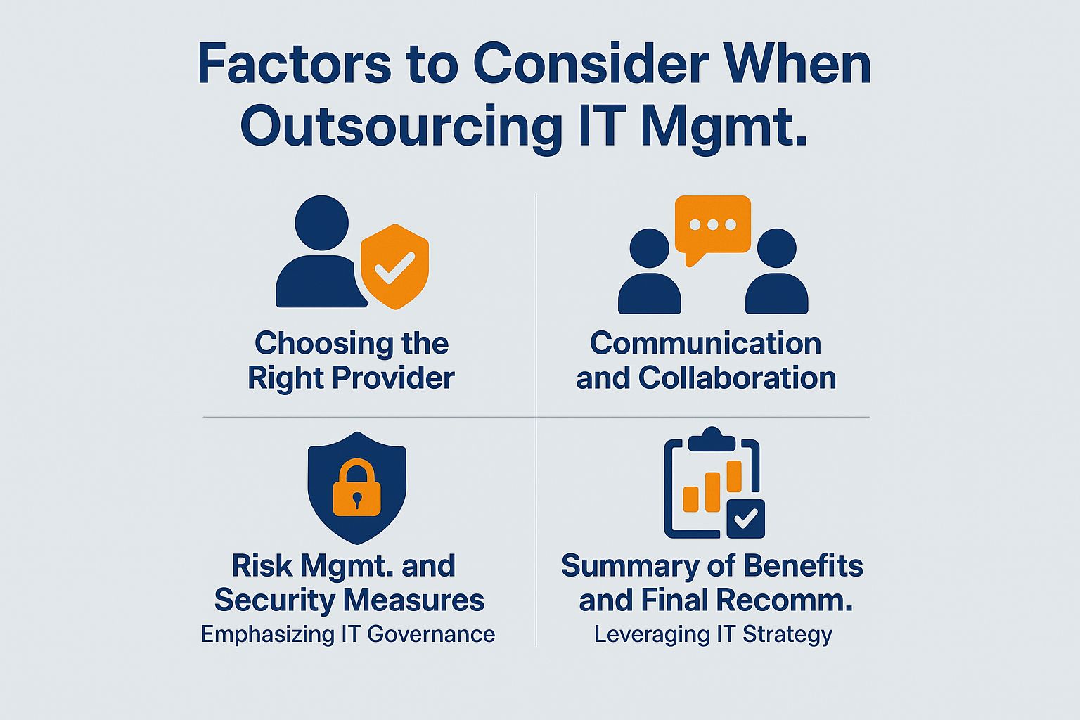 Factors to Consider When Outsourcing IT Management