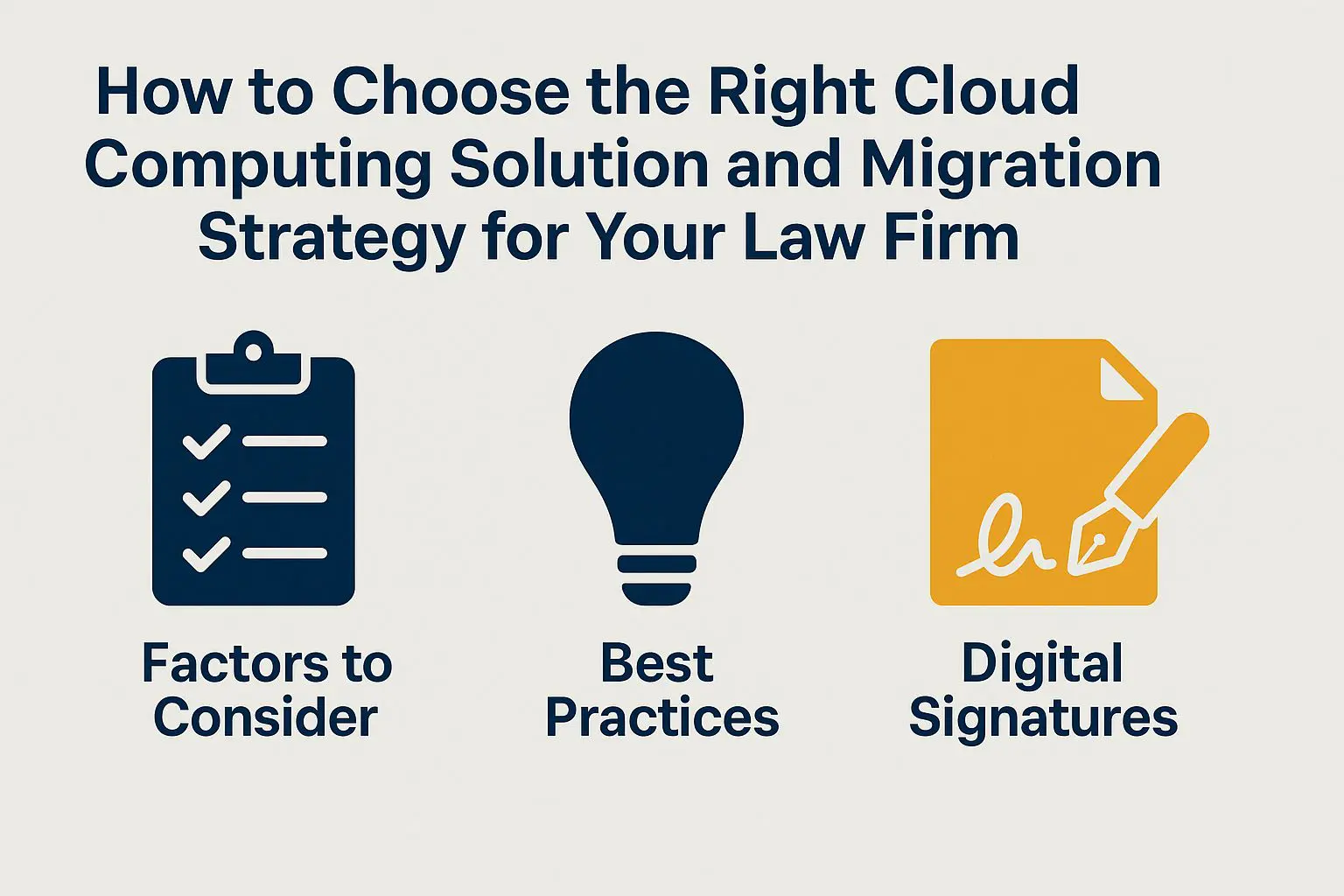 Choosing the Right Cloud Computing Solution and Migration Strategy