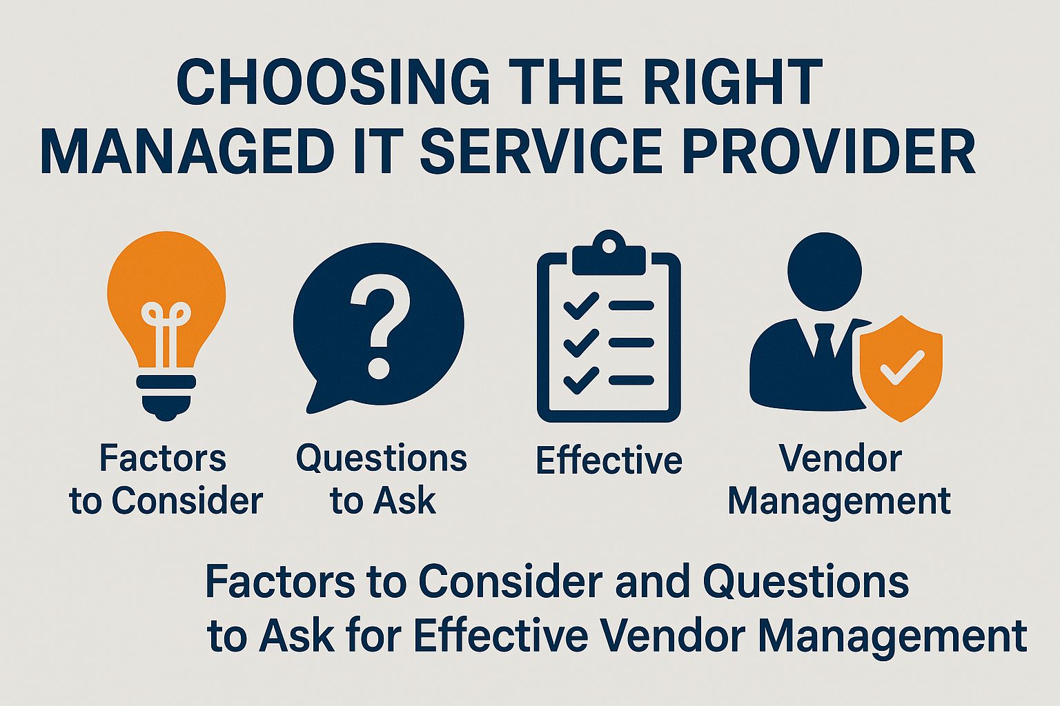 Choosing the Right Managed IT Service Provider for IT Efficiency and Compliance