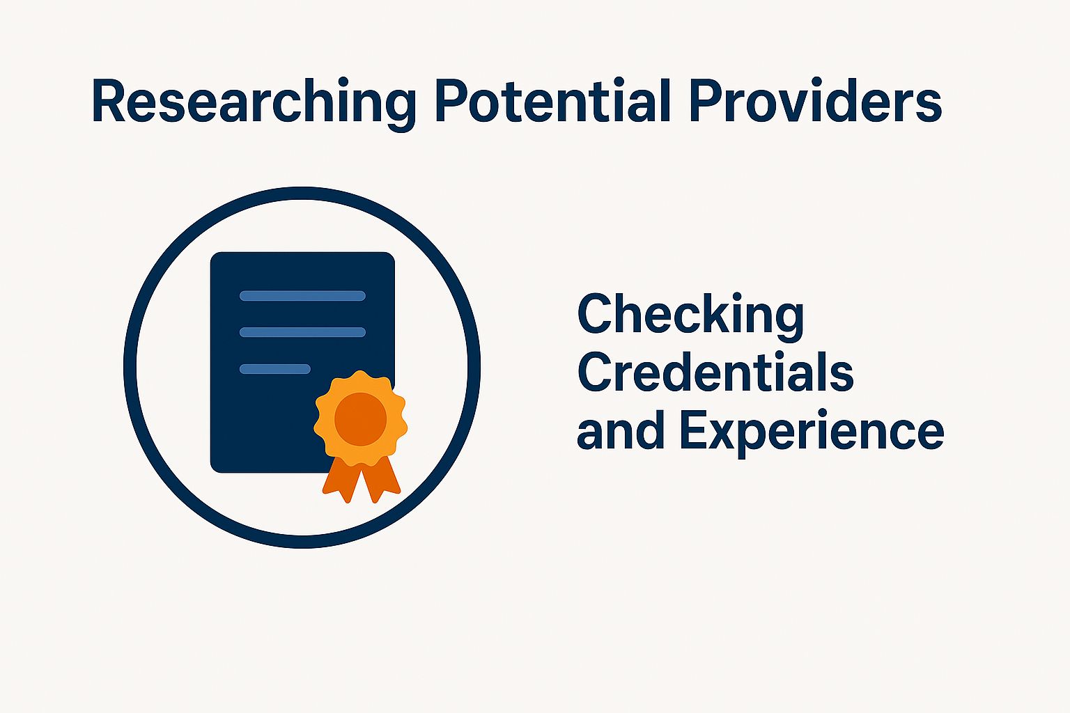 Researching Potential Providers